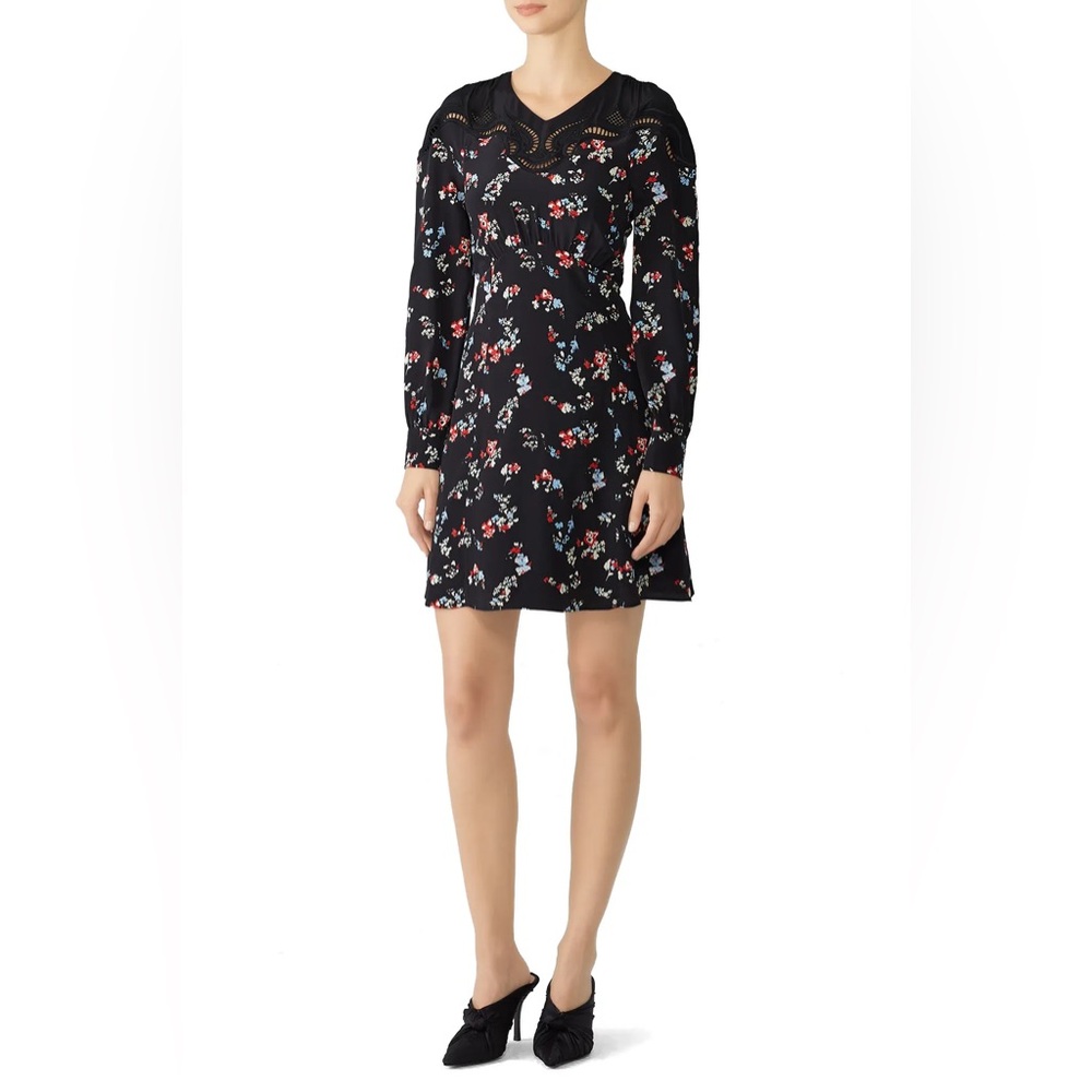 Tanya Taylor Floral Clusters Nyla Dress